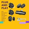 Microfone De Lapela Compacto Sem Fio USB Tipo-C Par Kmf4-C
