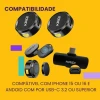 Microfone De Lapela Compacto Sem Fio USB Tipo-C Par Kmf4-C