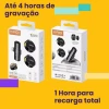Microfone De Lapela Compacto Sem Fio USB Tipo-C Par Kmf4-C