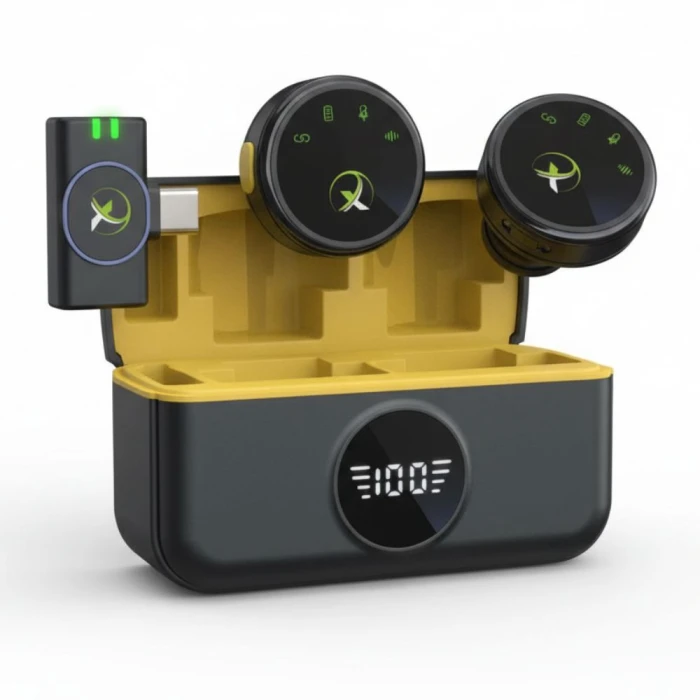 Microfone Lapela Sem Fio Tipo-C X-Cell Xc-Ml-11