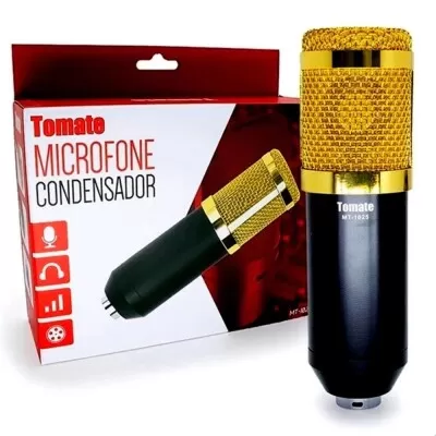 Microfone Profissional Condensador Estúdio MT 1025 Cabo P2