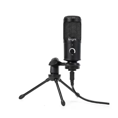 Microfone Streamer De Mesa Rgb St001 Bright Novo
