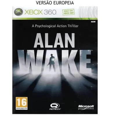 Midia Fisica Alan Wake Xbox 360 Novo Versão Europeia
