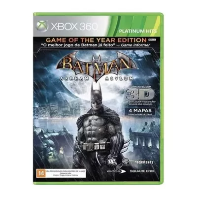 Mídia Física Batman Arkham Asylum Xbox 360 Novo