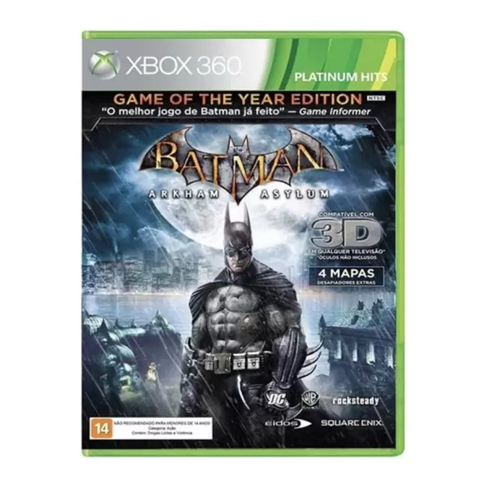 Mídia Física Batman Arkham Asylum Xbox 360 Novo