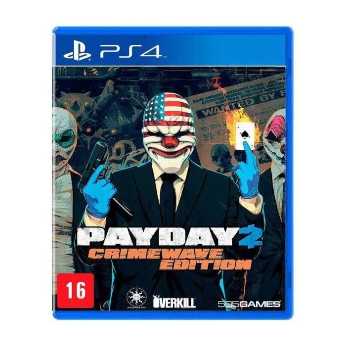 Mídia Física Jogo Pay Day 2 Crimewave Ps4 Original - GAMES