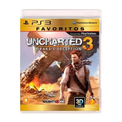 Mídia Física Uncharted 3: Drake's Deception Para PS3 Usada