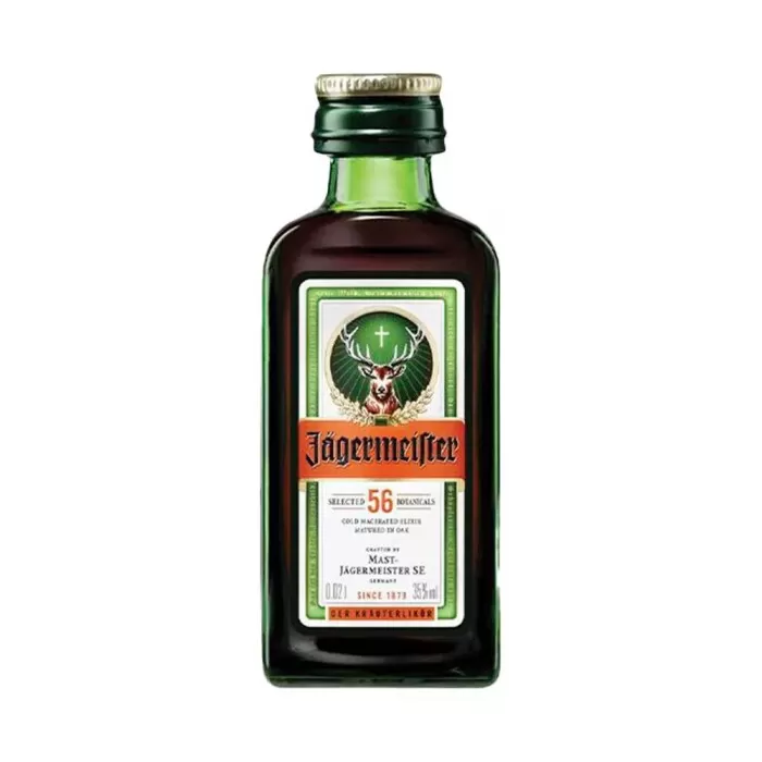 Mini Licor Fino Alemão Jagermeister De 20ml Miniatura