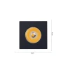 Mini Spot Led Preto Quadrado 1w 3000k Embutir Nordecor
