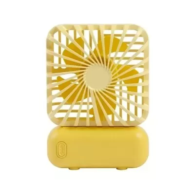 Mini Ventilador Portátil Recarregável Meet sun Amarelo
