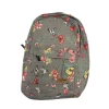 Mochila Com Estampa Floral Cinza Convoy Novo