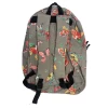 Mochila Com Estampa Floral Cinza Convoy Novo