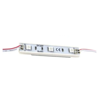 Módulo Com 3 Leds 12V 10A Luz Azul Ip20 5050 Chipsce
