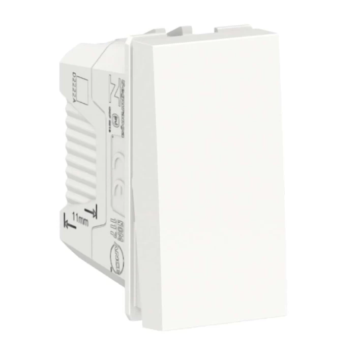 Modulo Tecla Orion 1(P) 10A 250V Branco S70110304 Schneider