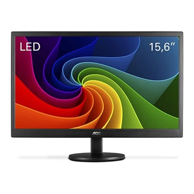 Monitor De Led Aoc 15,6 Preto Novo