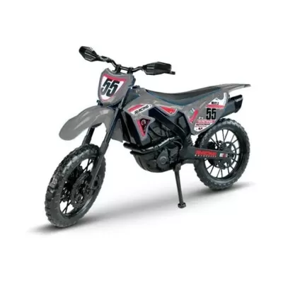 Moto de Corrida Super Cross SXT Branca Usual Brinquedos