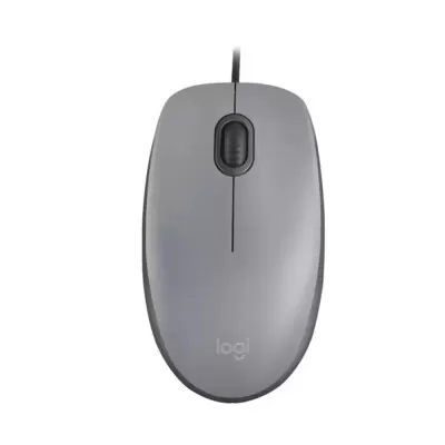 Mouse Com Fio M110 Silent Cinza Logitech Novo