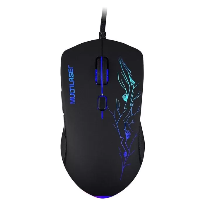 Mouse Gamer 3200Dpi 7 Cores Led Mo276 Multilaser Novo