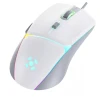 Mouse Gamer Crusader Rgb Cor Branco 7200DPI Fortrek 7 Botões