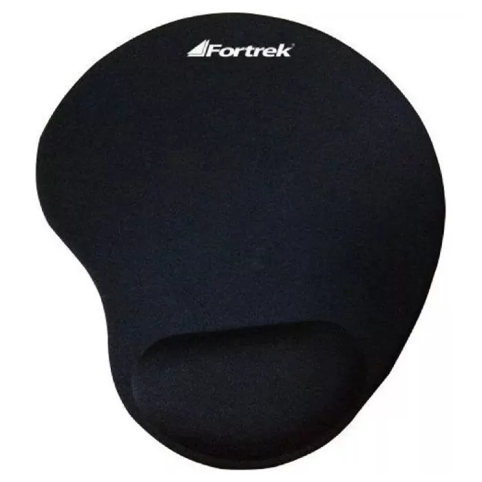 Mouse Pad Ergonômico Cor Preto Com Apoio Em Gel Fortrek