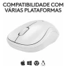 Mouse Sem Fio Bluetooth M240 Silent Branco Logitech