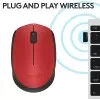 Mouse Sem Fio M170 Vermelho 11 Logitech Novo