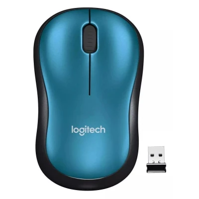 Mouse Sem Fio M185 Azul 2.4 GHZ 10 Metros Logitech