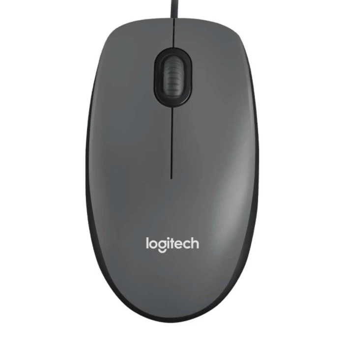 Mouse com fio USB Logitech M100 Cinza