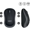 Mouse se Fio Logitech M185 ambidestro com pilha inclusa