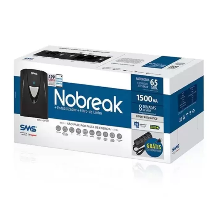 Nobreak Net4+ Expert Sms 1500Va/975W USM1500BI Novo