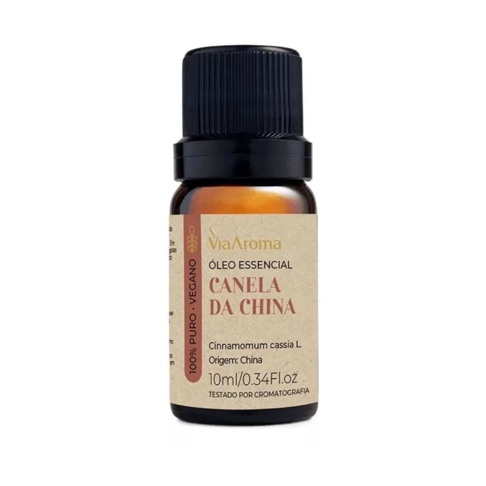 Óleo Essencial Aromatizante Canela Da China 10mL Via Aroma