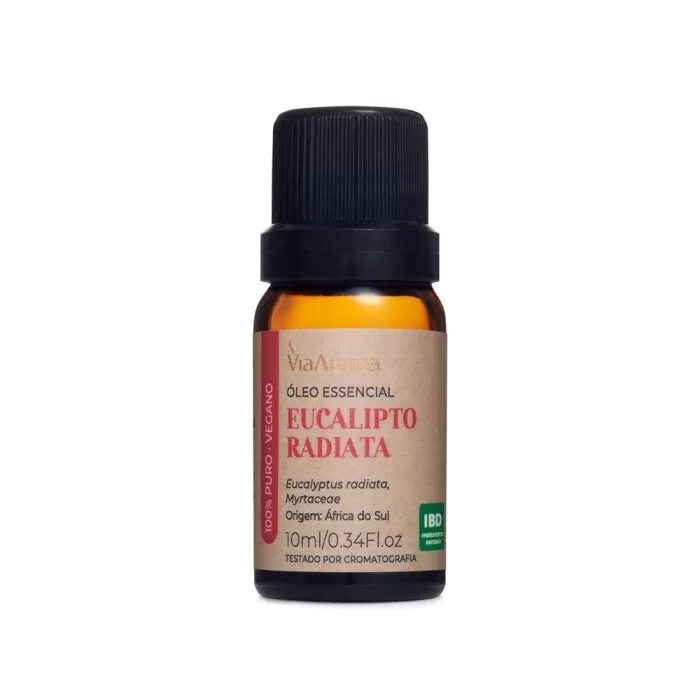 Óleo Essencial De Eucalipto Radiata Puro Via Aroma 10 mL