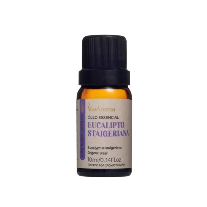 Óleo Essencial De Eucalipto Staigeriana Puro Via Aroma 10 mL