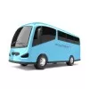 Ônibus De Brinquedo Voyager Azul Novo Roma