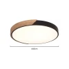 Paflon Led Wood 54W 3000K Madeira Bivolt Skylight 40cm