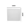 Painel De Led De Luz Sobrepor Quadrado 3W 6000K Branco