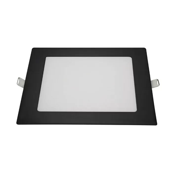 Painel De Led Embutir 12W 4100K Quadrado Preto Blumenau