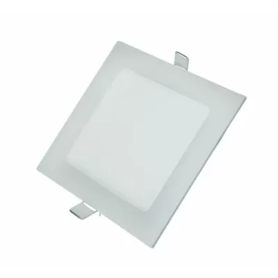 Painel De Led Slim Ecoled Quadrado Branco 12w 6500k Embutir