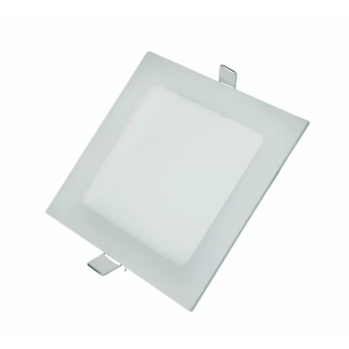 Painel De Led Slim Ecoled Quadrado Branco 12w 6500k Embutir