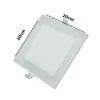 Painel De Led Slim Ecoled Quadrado Branco 12w 6500k Embutir