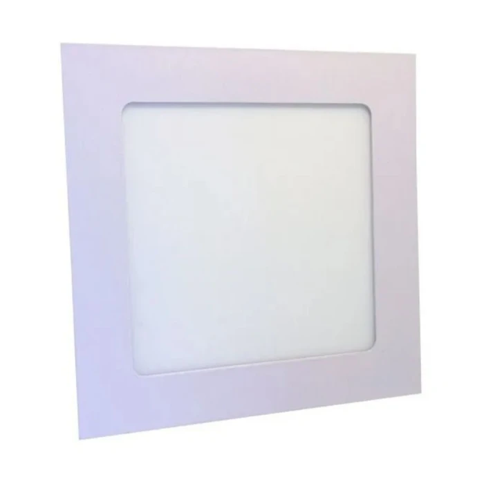 Painel Led Embutir 6W 3000K Quadrado Branco Maxtel