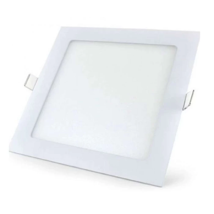 Painel Led Quadrado Embutir Branco 12w 3000k Branco-Quente