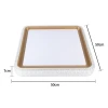 Painel Led Quadrado Kenle 50Cm 36W 3 Tons Dourado Novo