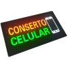 Painel de Led Letreiro Conserto Celular Lelong com fixadores