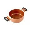 Panela Maxchef Antiderrapante Tampa De Vidro 20cm Bronze