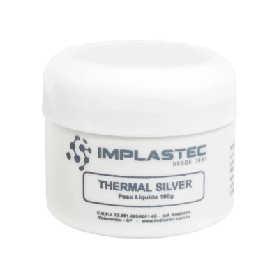Pasta térmica Thermal Silver 100g Pote Implastec Computador