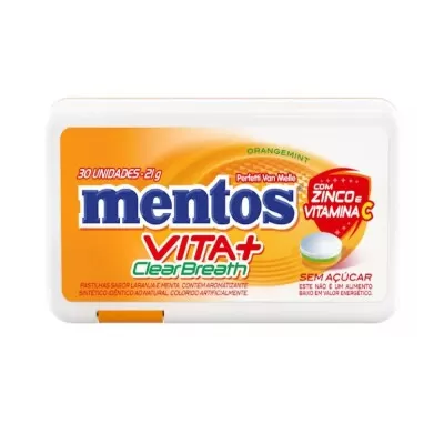 Pastilha Mentos De Laranja Clearbreath Vita + 21g