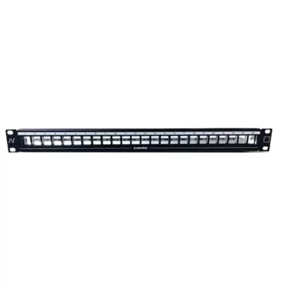 Patch Panel Cat6 24 Portas Pcb Ret 1U C/G Nexans Novo