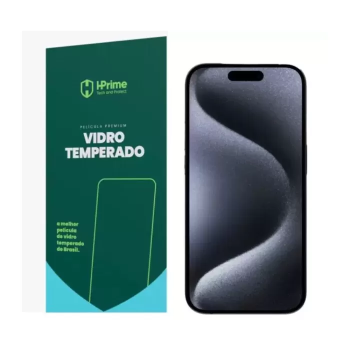 Película De Vidro Compatível Com Iphone 15 Hprime Novo