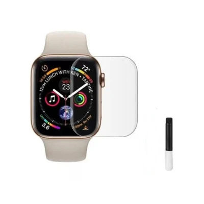 Película De Vidro Para Apple Watch 41mm Com Cola UV